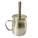 Stainless Steel Sauce Pot Grill Cooking Silicone Basting Brush Set 1QT Bbq Tools. Fixed Price $14.99.