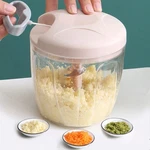 Manual Garlic Mincer & Vegetable Chopper, Hand-pull Food Processor, Portable. Fixed Price $23.99.
