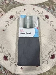 Just Home Sheer Panel 51 X 84 Grey Curtain New Polyester. Fixed Price $12.99.