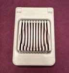 Leifheit Egg Slicer, Stainless Steel / Nylon, White, Made Germany. Fixed Price $14.20.