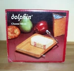 New Dolphin By Lipper Handcrafted Cheese Slicer Board Teakwood Original Box. Fixed Price $24.97.