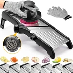 Mandoline Food Slicer For Kitchen, Adjustable Stainless Steel Vegetabl. Fixed Price $28.97.