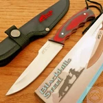 Frost Cutlery Hills Bush Fixed Knife 4.5" Stainless Steel Blade Pakkawood Handle. Fixed Price $18.49.