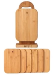 Bamboo Cutting Set For Kitchen,small With Holder,serving.... Fixed Price $35.49.