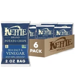 Kettle Brand Potato Chips, Salt Vinegar Snack Bag, 2 Oz. Fixed Price $18.74.