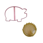 Marranitos Pig And Classic Concha Bread Stamp Set Of 2 Cookie Cutters Usa PR1873. Fixed Price $12.99.
