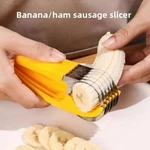 Banana Slicer Fruit Knife Veggie Hotdog Cucumber Cutter Kitchen Gadget Bar Tools. Fixed Price $11.91.