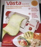 Vasta Sheet Slicer Vegetable Fruit Noodle Maker VT011112 White Red New. Fixed Price $17.85.