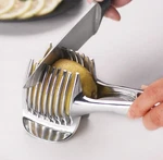 Lemon Slicer Kitchen Gadget Fruit Vegetable Cutter Easy Handy Tool Silver Plasti. Fixed Price $18.99.
