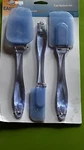 Easy-flex Silicone Spatula Set 3/PKG, 3-PIECE. Fixed Price $30.00.