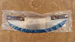Lamson 39450 Forged Stainless Steel Pizza Rocker Knife Walnut Handle. Fixed Price $55.00.