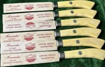 Cameo Hall Homemaker Microned Stainless Knife Set Yellow Silver 6 Lifetime. Fixed Price $26.00.