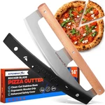 Kitchenstar 14-INCH Pizza Cutter Rocker Blade Razor Sharp Stainless Steel Slic. Fixed Price $46.89.