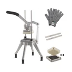 Vegetable Dicer Quick Slicer Machine, 1/2"+1/4"+3/8" Blade, S-steel French Fr.... Fixed Price $145.04.