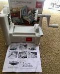 Paderno World Cuisine Spiralizer Vegetable Slicer With Stainless Steel Blades. Fixed Price $22.00.