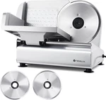 Meat - Electric Deli Slicer, 200W, Dual 7.5" Blades, Adjustable Thickness. Fixed Price $289.93.
