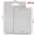 Atmama (14.2" 9.8"AND11.24" X7.87") Stainless Steel Cutting Board For Kitchen,. Fixed Price $178.00.