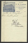 Early 1900'S Invoice Corkran Cream Candy Manufacturer Cambridge Md Fruit. Fixed Price $20.25.