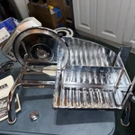 Rival Electric Food Slicer Model 1101E/4 125 Watts Stainless Steel Lightly Used. Fixed Price $70.00.