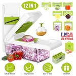 Imountek 12 Vegetable Chopper Container Kitchen Food Slicer Dicer Grater. Fixed Price $24.99.