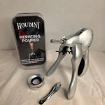 Metrokane Rabbit Corkscrew And Houdini Silver Aerating Pourer Set. Fixed Price $20.00.