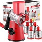 Geedel Rotary Cheese Grater Shredder Upgraded 5-IN-1. Fixed Price $67.22.