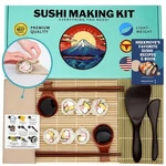 No Plastic Premium Sushi Making Kit For Home, Beginners Pro Make.... Fixed Price $97.21.