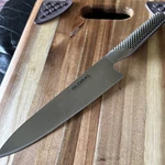Global Heavyweight Stainless Steel Butcher's Knife, 7-INCH Blade Japanese Made. Fixed Price $40.00.