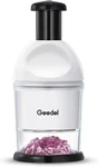 Geedel Food Chopper, Easy To Clean Manual Hand Vegetable Dicer. Fixed Price $34.99.