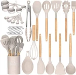 Kitchen Cooking Utensils Set, 33 Pcs Non-stick Silicone. Fixed Price $32.98.