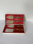Vintage Frontier Forge Genuine Hardwood Cheese Cutter Set Original Box Slicer. Fixed Price $9.99.