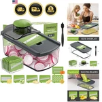 Mandolin Slicer For Kitchen Food, Hand Safe Vegetable Shredder With 6 Mandoli.... Fixed Price $46.27.
