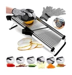 Stainless Steel Mandoline Slicer For Kitchen 6-SETTING Adjust... Usa Fas. Fixed Price $49.02.