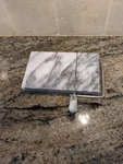 Marble Cheese Slicer & Serving Tray, 8 X 5 Gray With Steel Arm. Fixed Price $19.00.