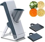 Eletronova Safe Mandoline Slicer For Kitchen, Vegetable M, Blue & White. Fixed Price $48.99.