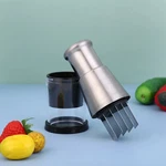 Stainless Steel Manual Food Chopper Hand Press Garlic Ginger Nuts Slicer Mincer. Fixed Price $16.99.