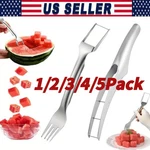 3/1 Watermelon Slicer CUTTER,2-IN-1 Fork Stainless Steel Fruit Cutting Artifact. Fixed Price $8.32.