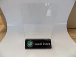 Brooklyn Brewery Local Hero Table Tent Menu Display Acrylic Holder Rare. Fixed Price $20.00.