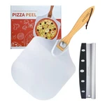 Metal Pizza Peel Pcs, Aluminum 12 X 14 Inch Paddle With Foldable Wood.... Fixed Price $27.88.