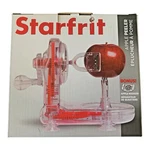 Starfrit Apple Peeler Manual Crank Clear Red Kitchen Gadget With Wedger Box. Fixed Price $10.00.