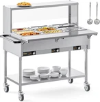 Rovsun 72QT Electric Commercial Food Warmer 1500W, 9-PAN Steam Table 8QT/PAN. Fixed Price $499.99.