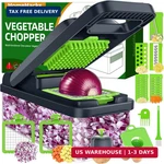 Homehacks Vegetable Chopper Cutter, 12 In Kitchen Gadget, Dicer, Sli. Fixed Price $22.98.