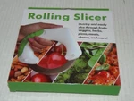 Rolling Slicer Slices Fruits, Veggies, Meats & More! (2-FD-65). Fixed Price $5.21.