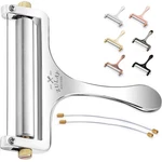 Zulay Kitchen Stainless Steel Wire Cheese Slicer - Adjustable Medium, Silver. Fixed Price $31.70.