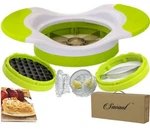 Savant Kitchen Apple Slicer Corer 8-BLADE Stainless Steel Soft Grip Handles Grn. Fixed Price $5.95.