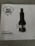 Yes Chef! Infinity Spiralizer With Corer K45809 Black New. Fixed Price $39.99.