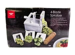 Paderno World Cuisine 4-BLADE Vegetable Slicer/spiralizer New Open Box. Fixed Price $14.98.