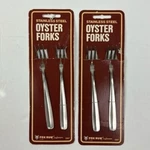 Vtg 1984 Stainless Steel Qyster Forks Fox Run Craftsmen Seafood New. Fixed Price $15.00.