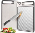 2 1 Cutting Boards Non Toxic For Gourmet Kitchen Aficionados - 304 Stainless. Fixed Price $27.18.