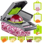 12 In Vegetable Fruit Chopper Cutter Slicer Dicer Kitchen Veggie 8 Blades New. Fixed Price $32.99.